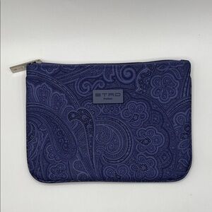 Etro Indigo Paisley Clutch